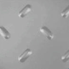 Chapa recalcada oblongo c/ furos 7x18mm