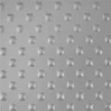 Chapa recalcada quadrada alternada 5x5mm