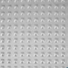 Chapa recalcada quadrada 5x5mm